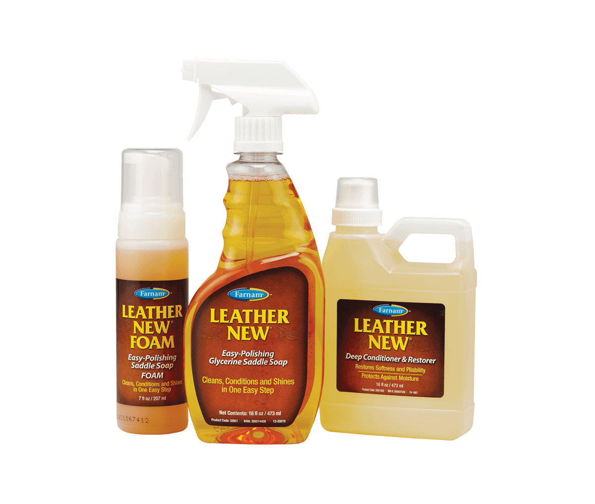  Farnam Leather New Easy-Polishing Glycerine Saddle Soap and Leather  Saddle Cleaner, Protects and Preserves Leather, Cleans, Conditions and  Polishes, 32 Oz. : Automotive