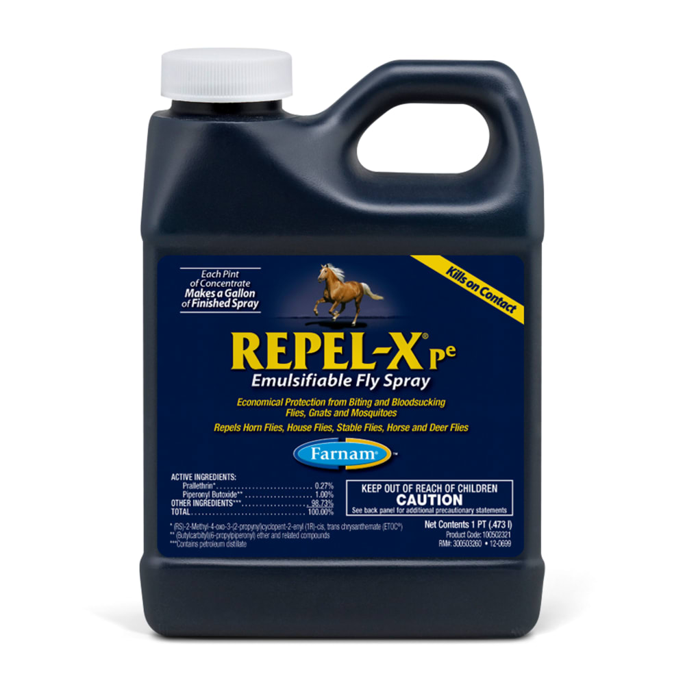 Farnam Repel-X pe Emulsifiable Fly Spray 16 oz concentrate jug