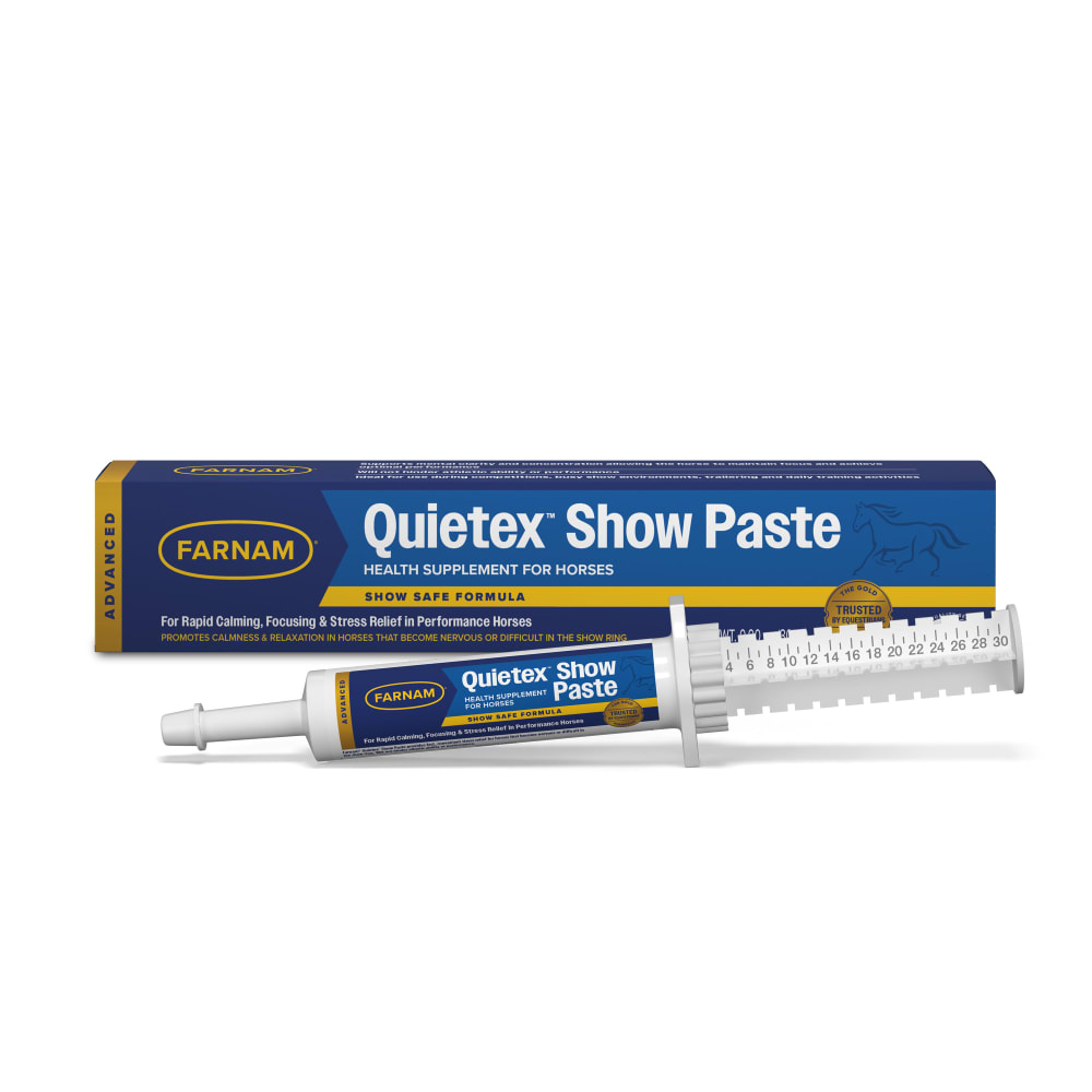 Retail package for Farnam Quietex Show paste