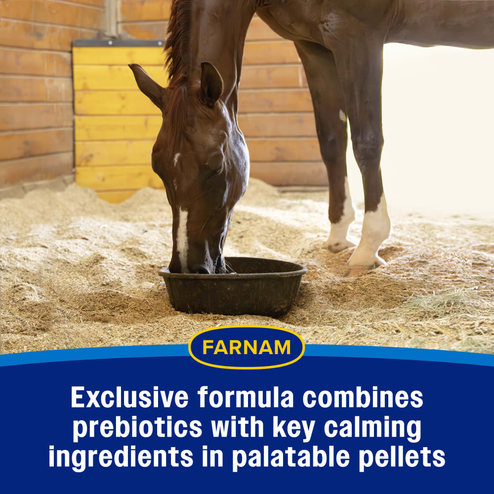 Exclusive formula combines prebiotics with key calming ingredients in palatable pellets