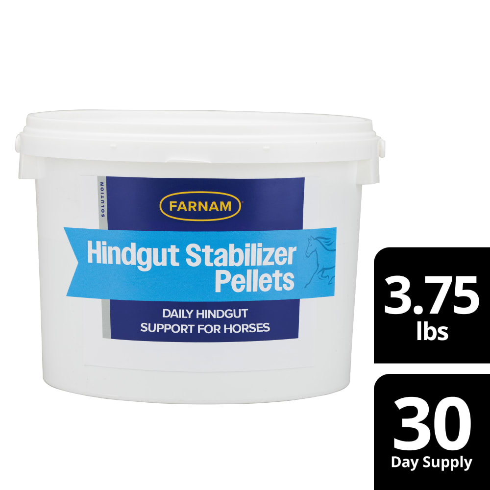 Farnam hindgut stabilizer pellets 3.75 pounds and 30 day supply