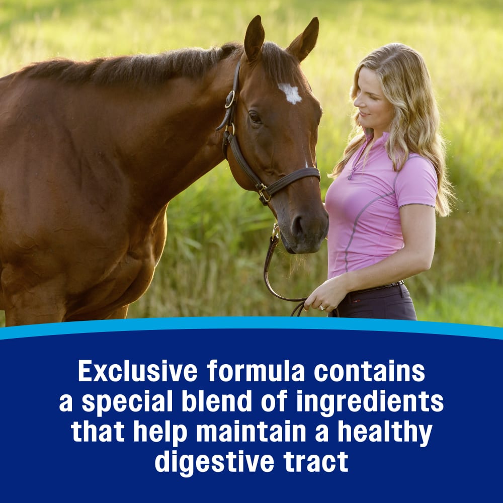 Exclusive formula contains a blend of ingredients that help maintain a healthy digestive track