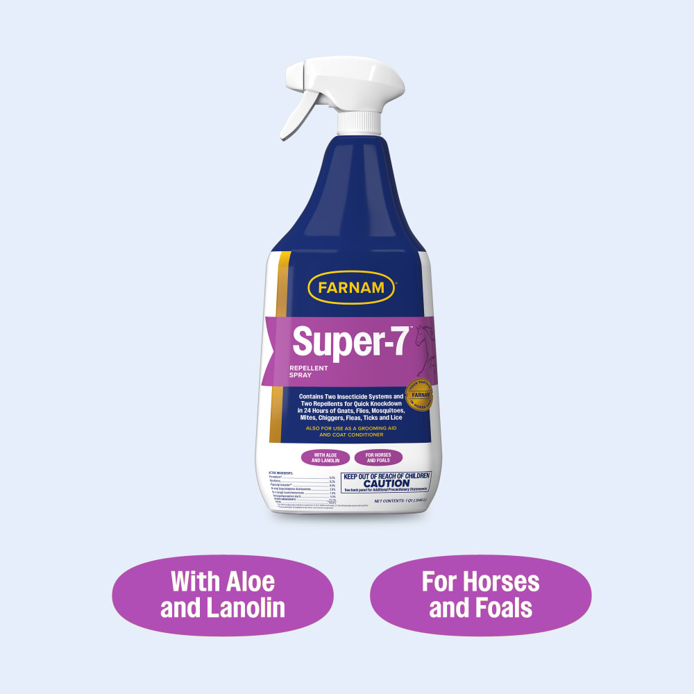 With aloe and lanolin for horses and foals
