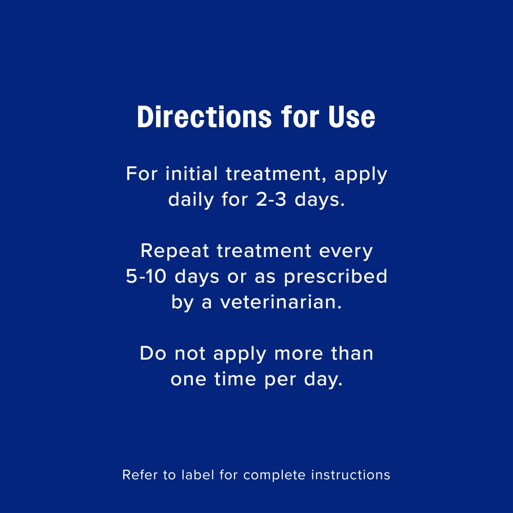 Directions for use apply daily for 2 to 3 days repeat every 5 to 10 days
