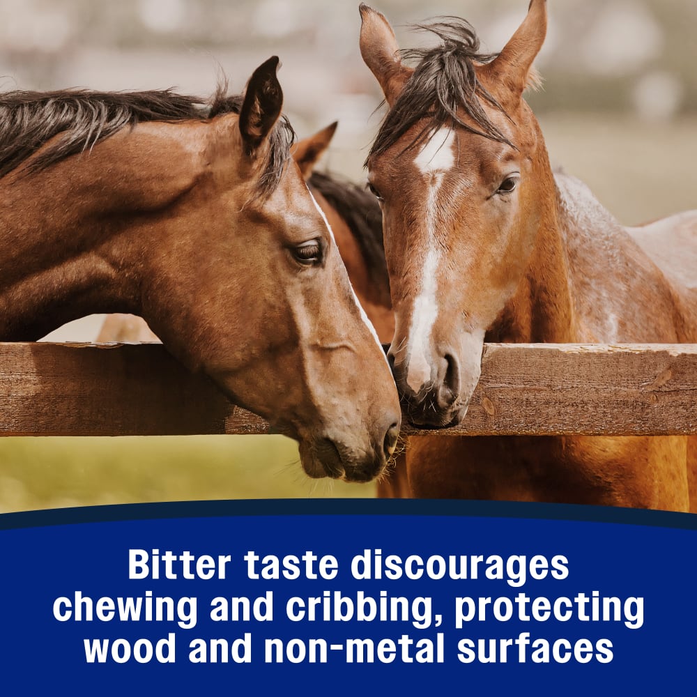 chewing tobacco for worming horses No Chew Chew Deterrent - Stops Cribbing in Horses