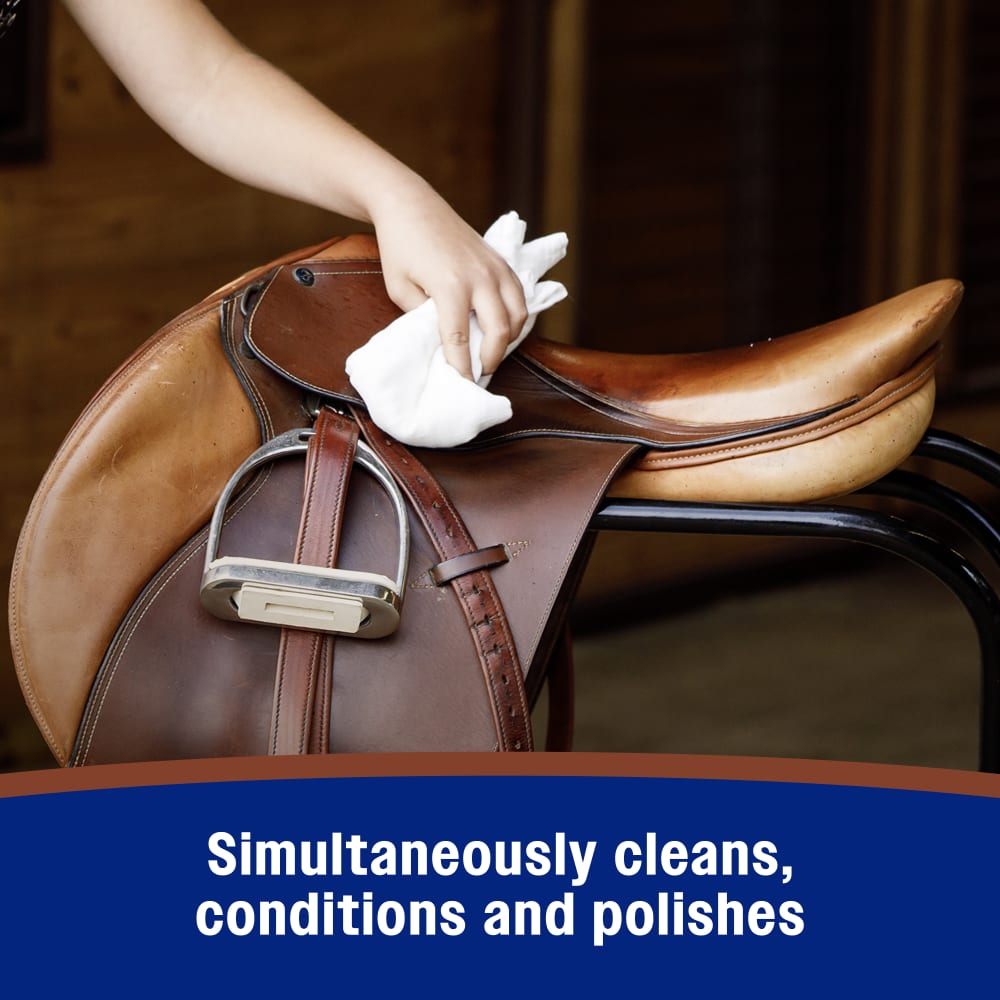 Simultaneously cleans, conditions and polishes