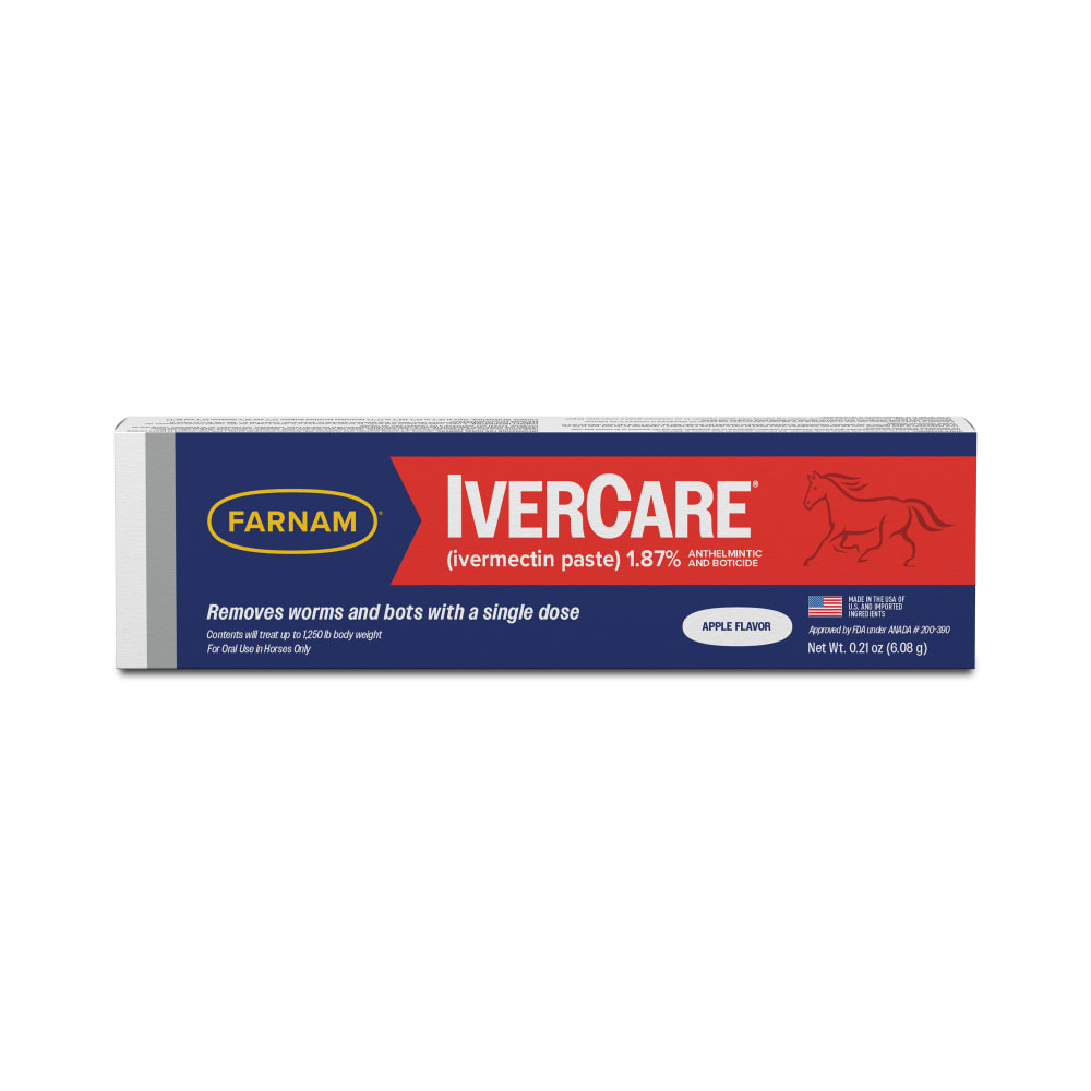 Retail package for farnam ivercare ivermectin paste