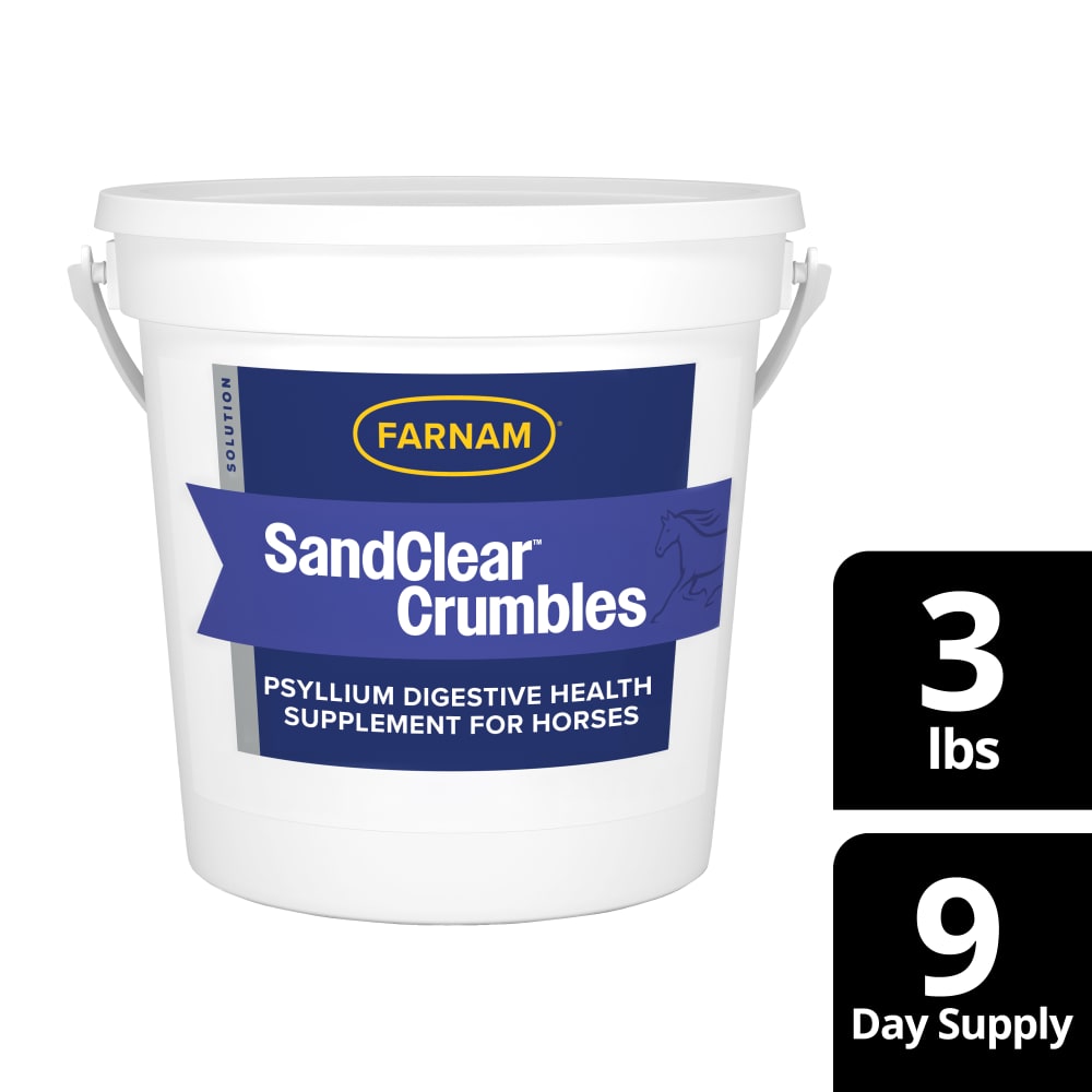 Cleaned up retail package for farnam sandclear crumbles