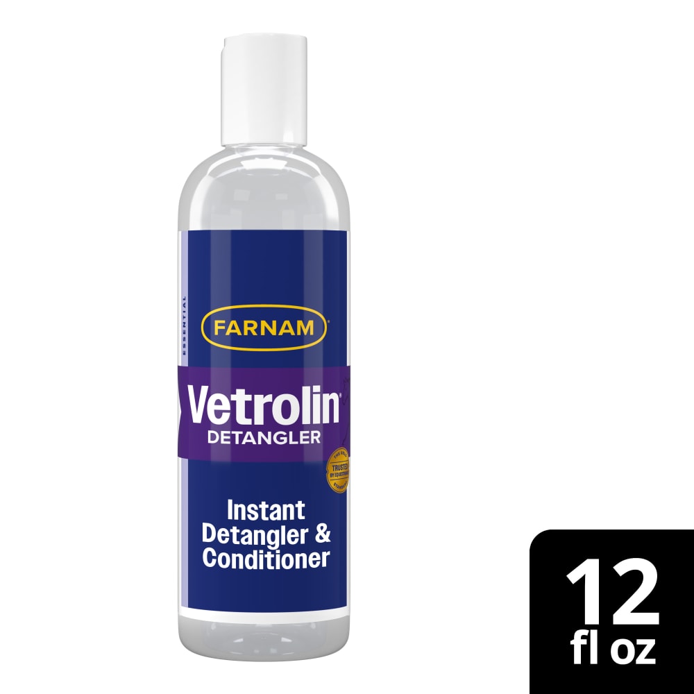 Cleaned up packaging for farnam vetrolin instant detangler and conditioner
