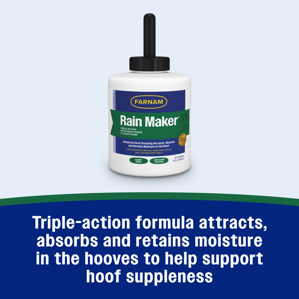 Triple Action formula absorbs & retains moisture