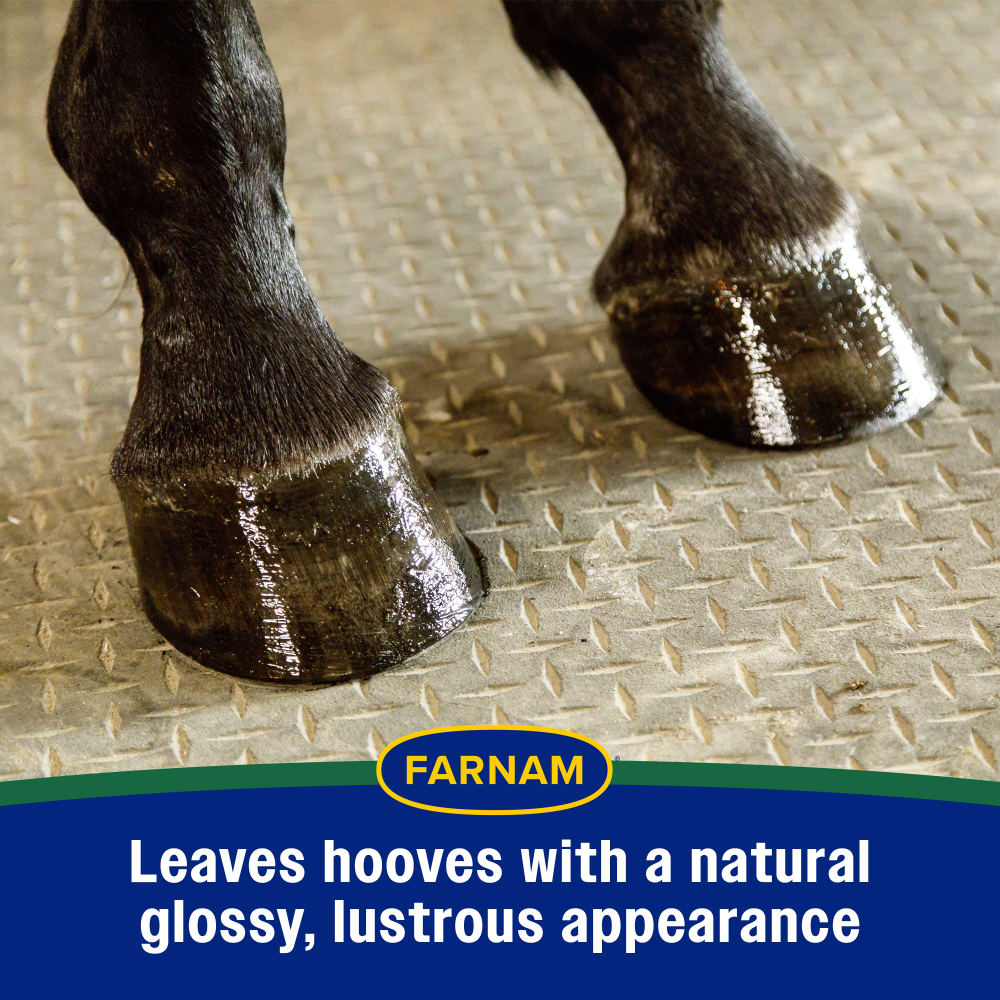 Leaves hoves with a natural glossy appearance