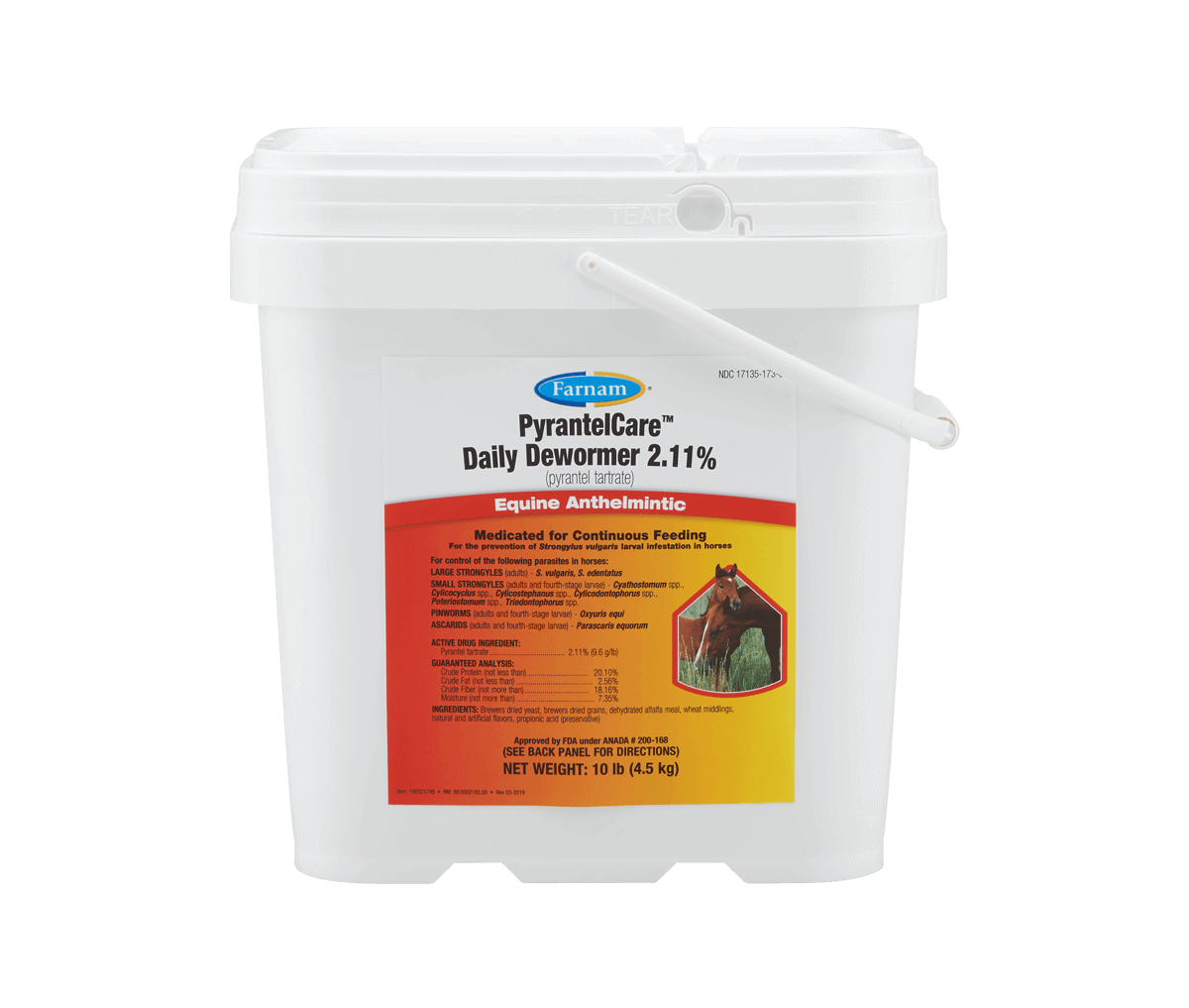 PyrantelCare Daily Dewormer Equine Anthelmintic Deworming Farnam