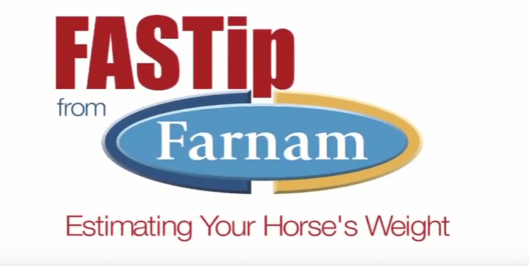 FASTip from Farnam: Estimating Your Horse's Weight