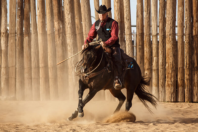 Tips to maximize ranch reining - Kevin Oliver on his horse