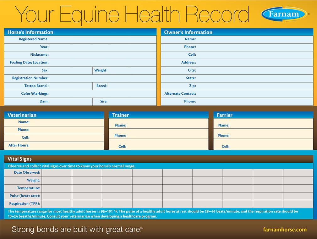 Equine Health Record Keeper Tips And Tools Farnam