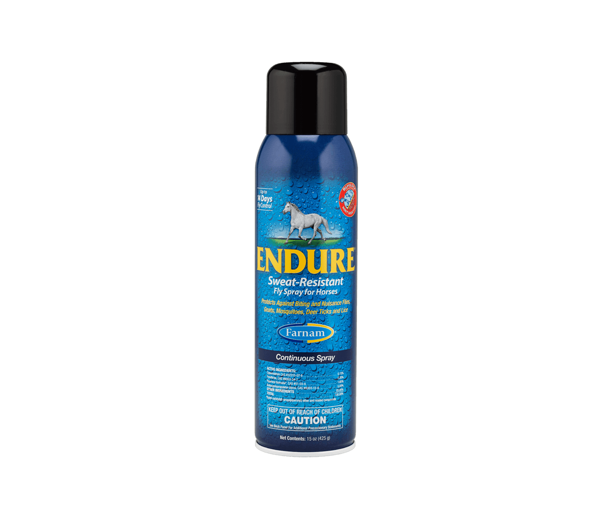 Endure Sweat Resistant Fly Spray now available in a continuous spray format